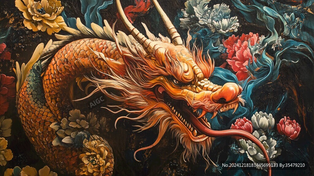 高清龍壁畫