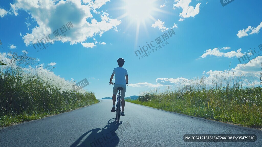 郊外小路快樂(lè)騎行