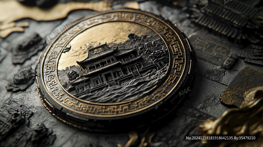 金幣浮雕圖
