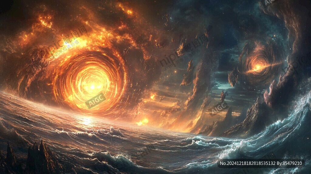 科幻場景宇宙洪荒