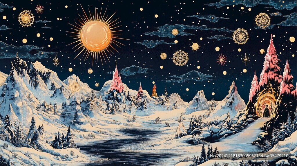 星月河幻想插畫