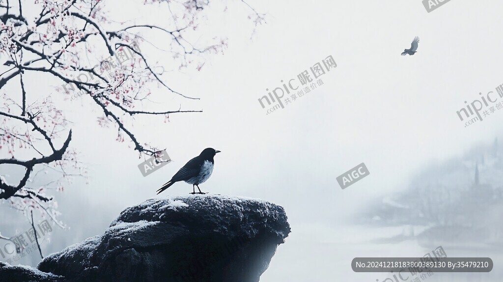 意境喜鵲