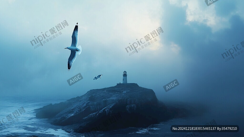 海鷗背景圖