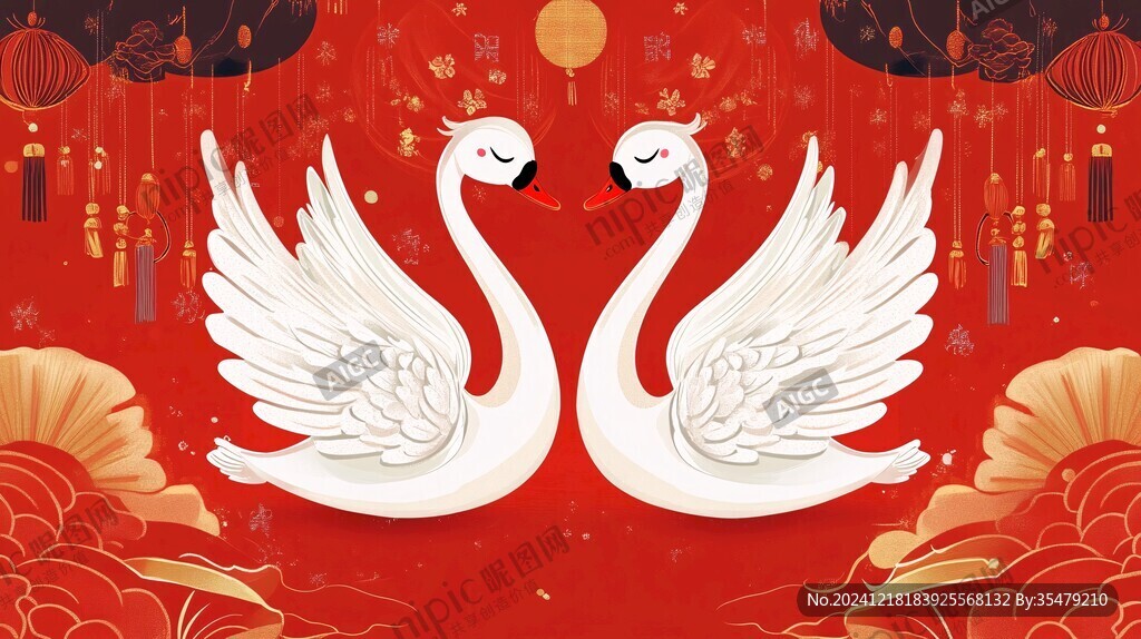 白鵝插畫