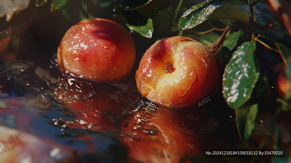 水珠油桃