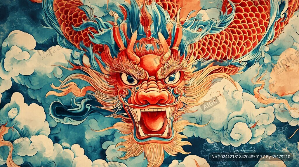 龍年文創(chuàng)插畫