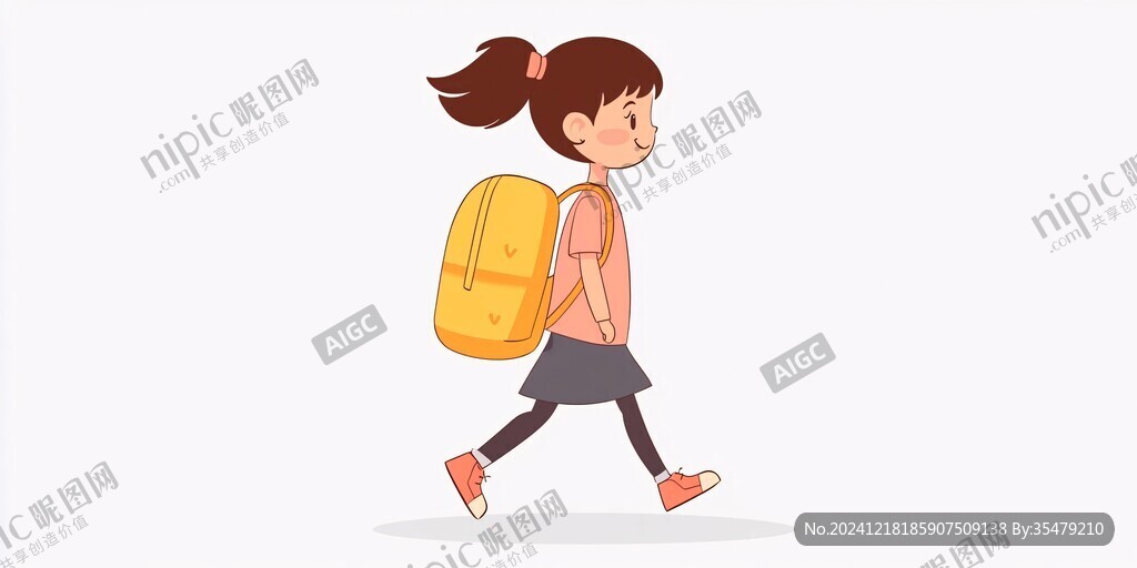 背行囊的女孩