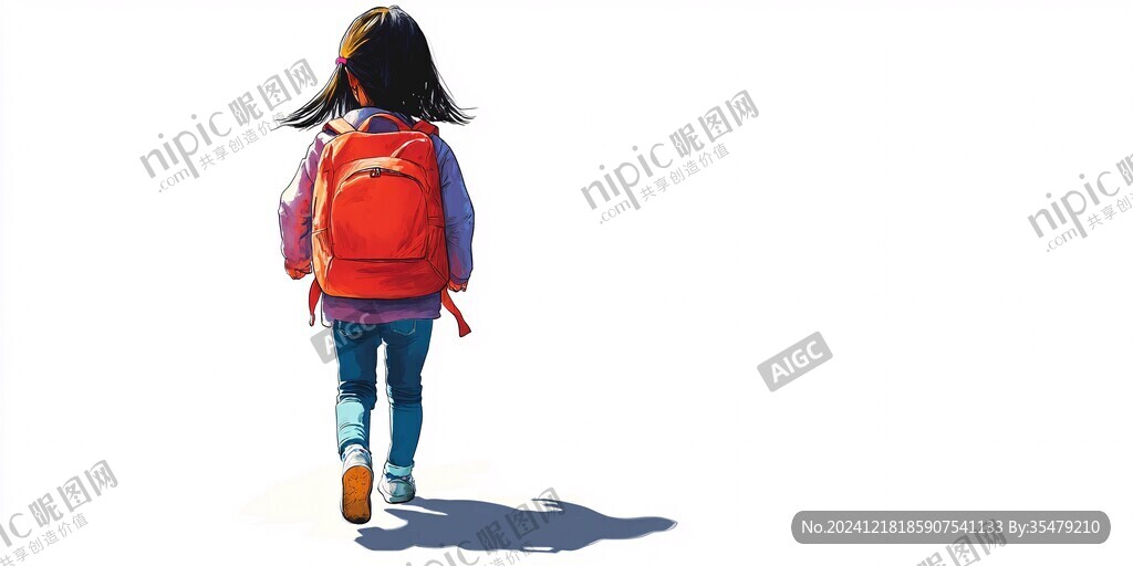 學(xué)生背影手繪