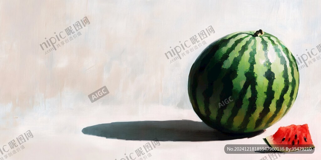 畫西瓜素材