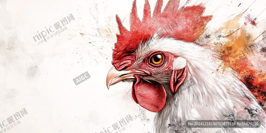 雄雞插畫