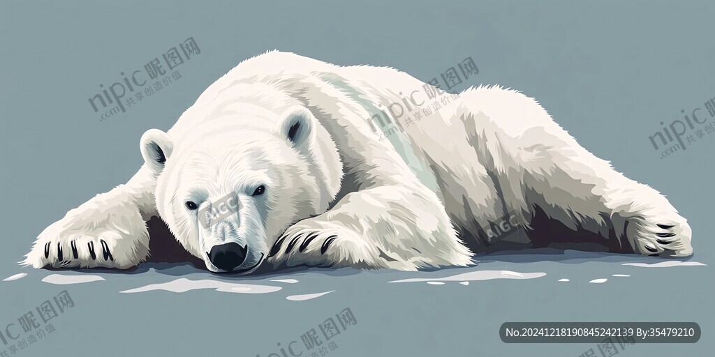 北極熊插畫