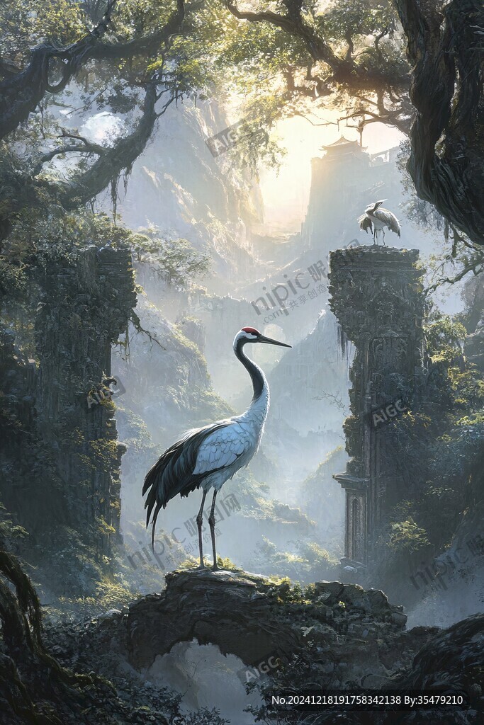 奇幻森林插畫