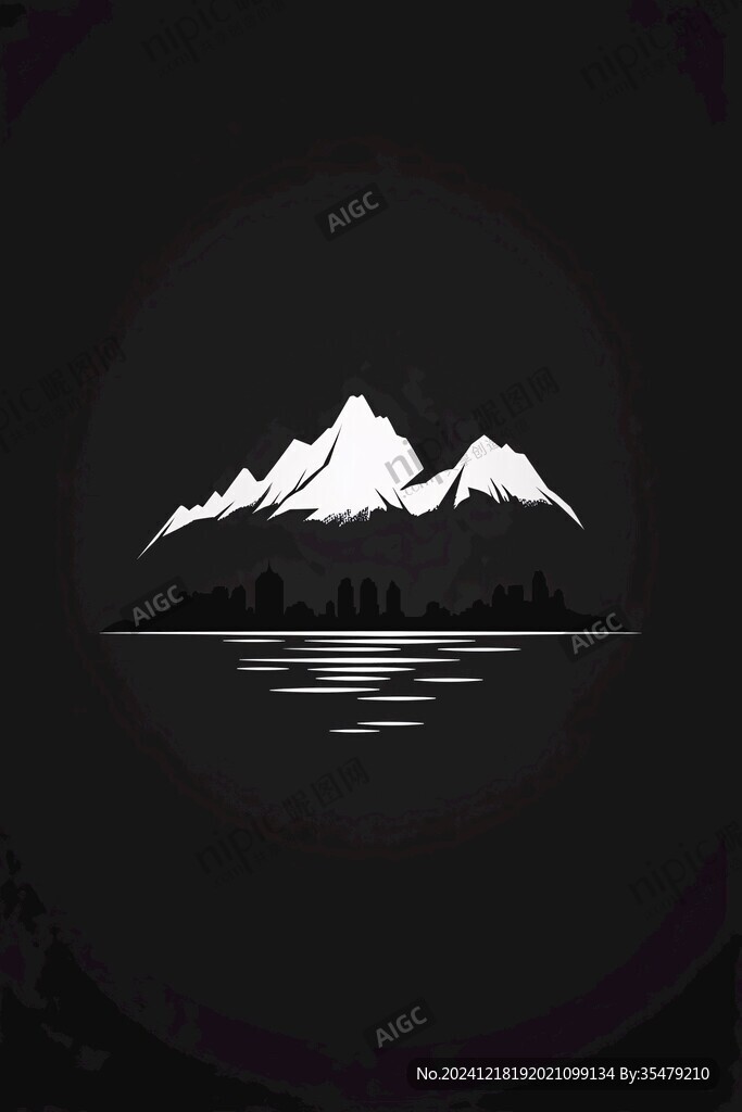 黑色質(zhì)感山