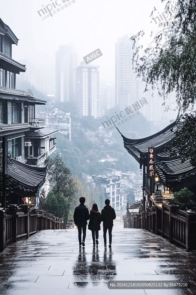 煙雨長(zhǎng)廊