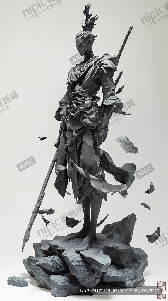 執(zhí)劍武士雕塑