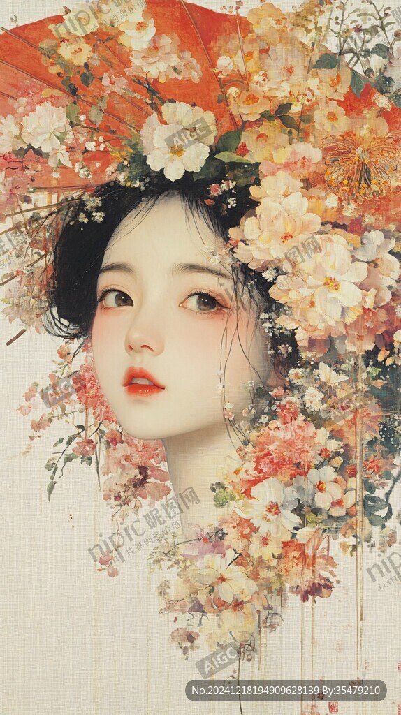 工筆少女