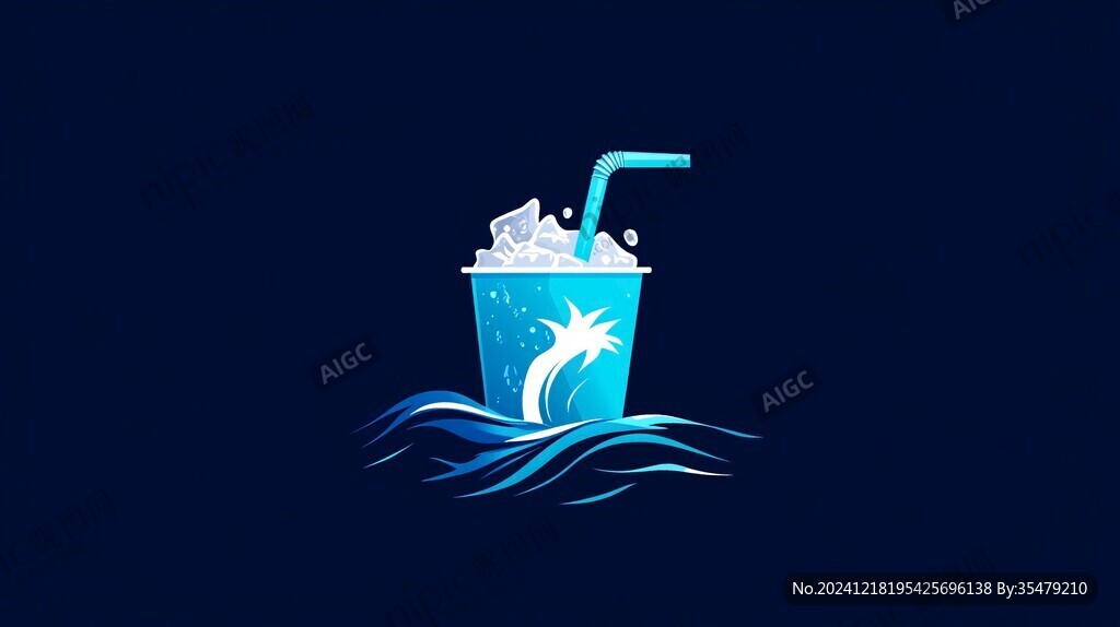 水吧logo設計