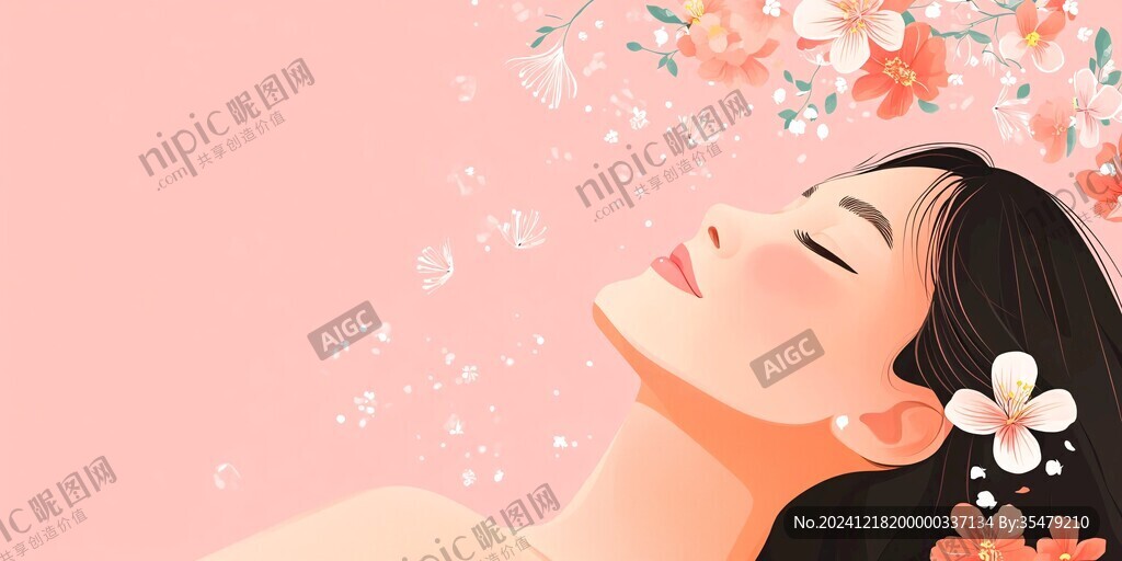 美容養(yǎng)顏插畫