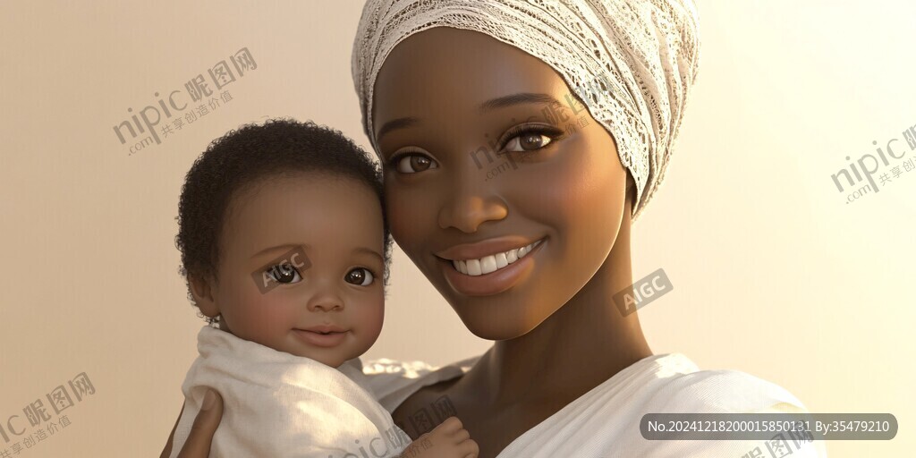 美女與嬰兒