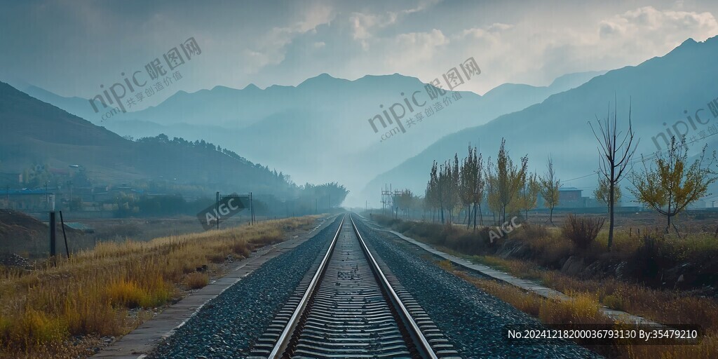 秋色遠山高鐵