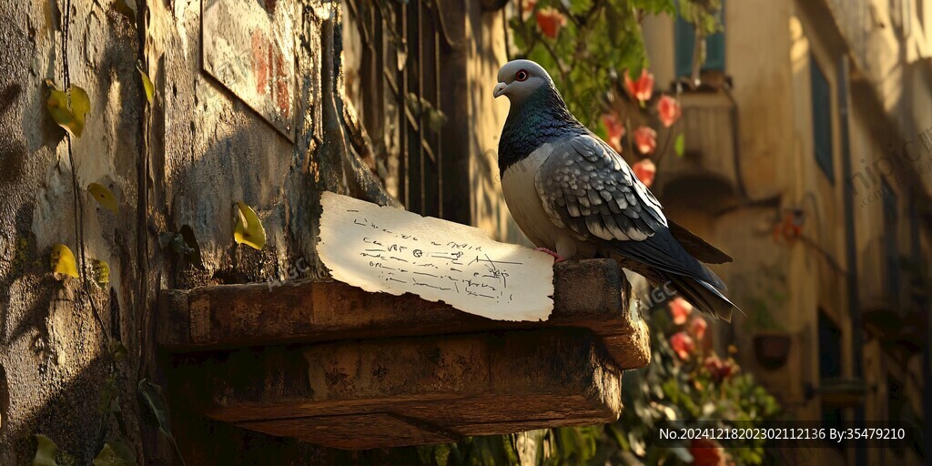 房上的斑鳩