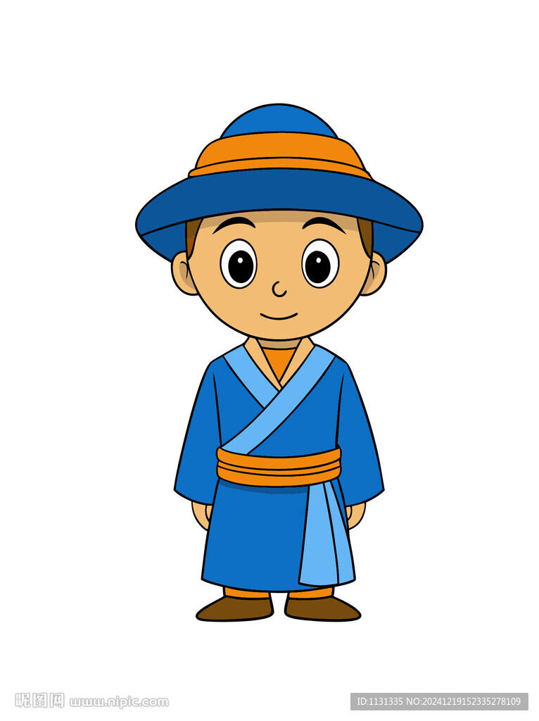 人物中國傳統服飾男孩