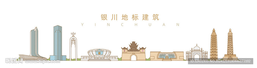 銀川地標(biāo)建筑