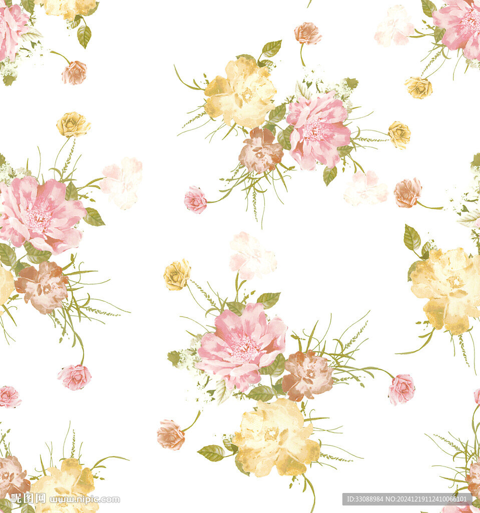 小碎花 玫瑰花