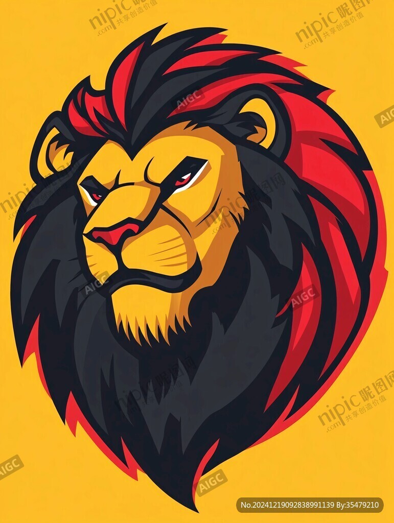 獅頭卡通logo