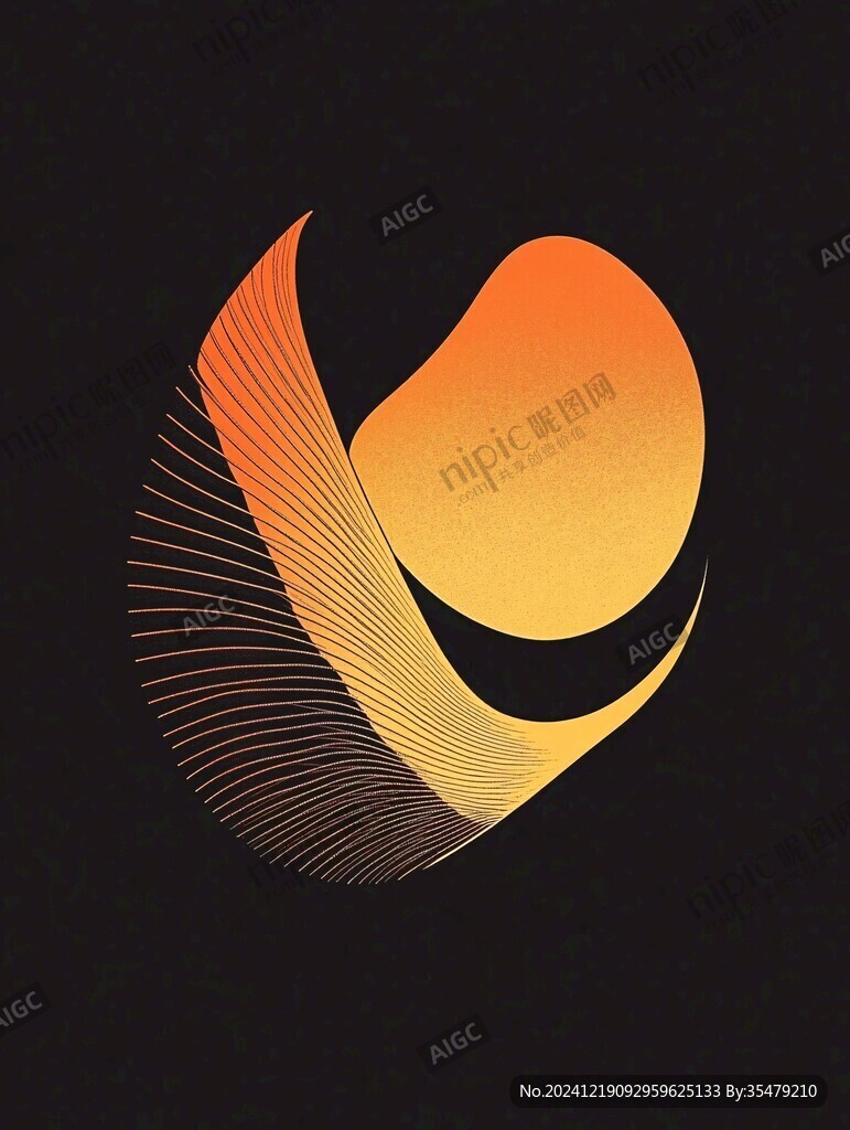 線條漸變logo