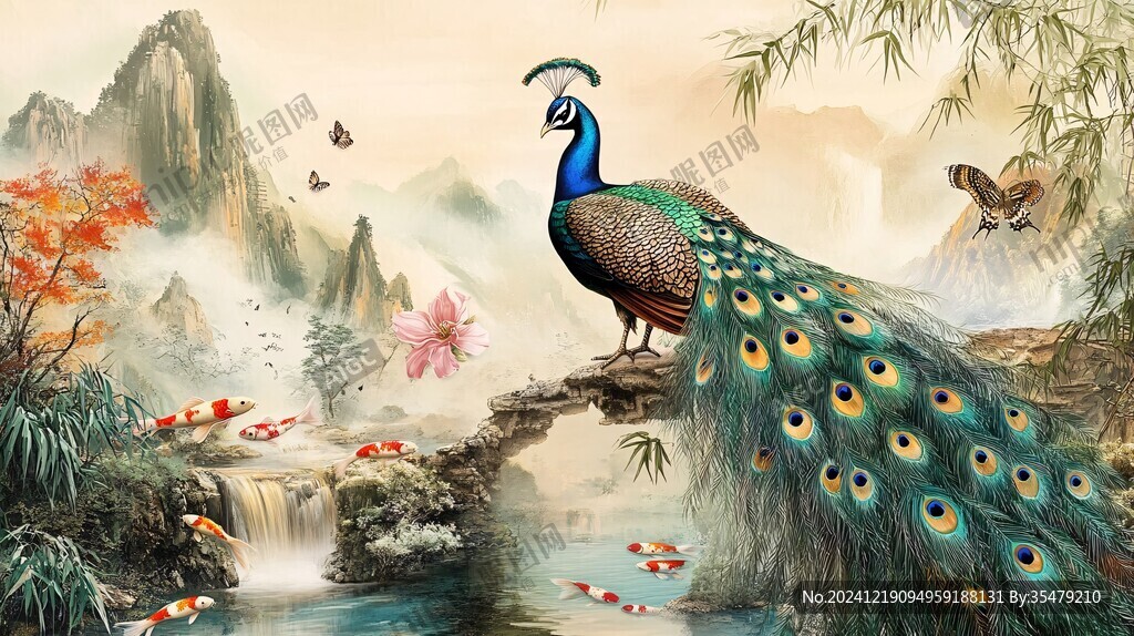 油畫山水花鳥動物畫