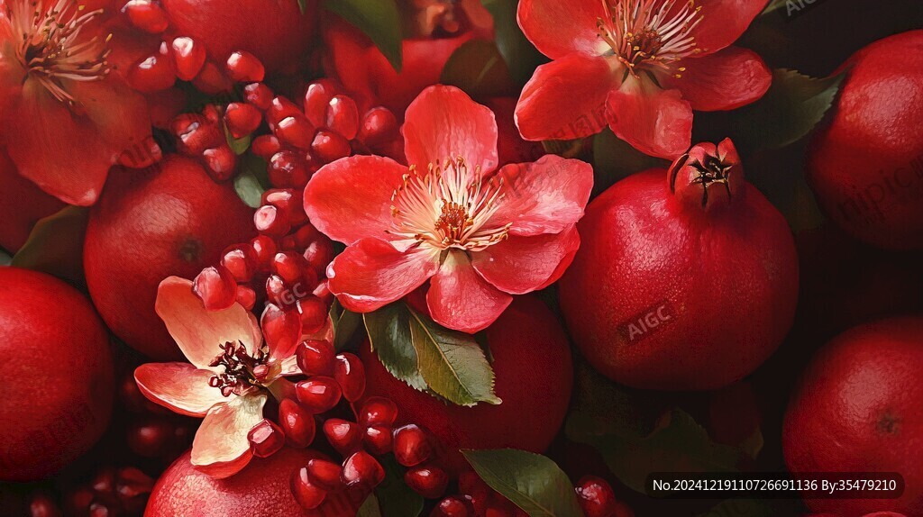 花紅果背景墻