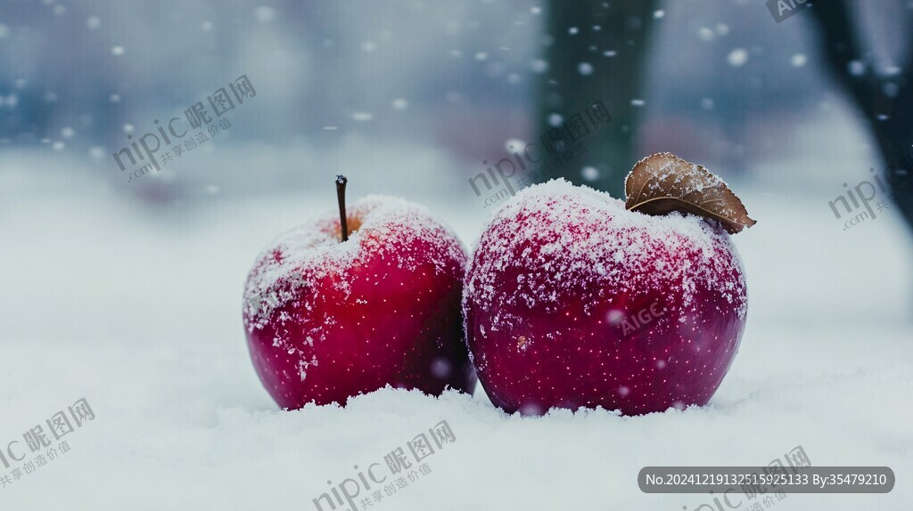瑞雪蘋果素材