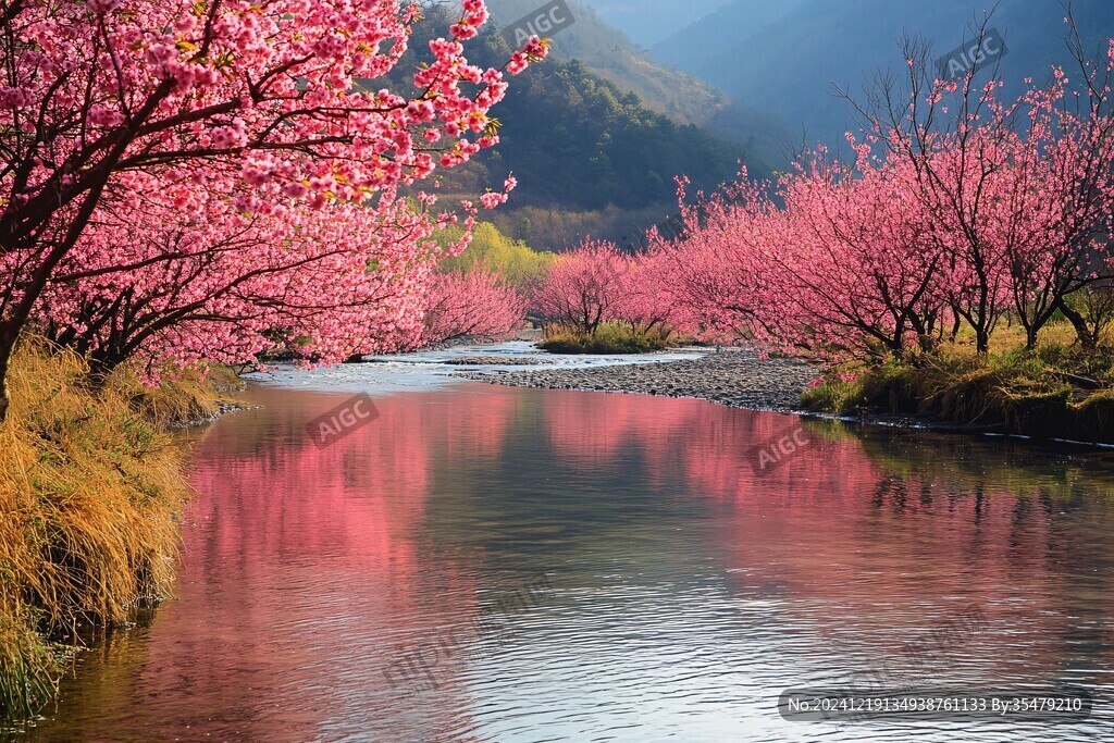 桃花小溪