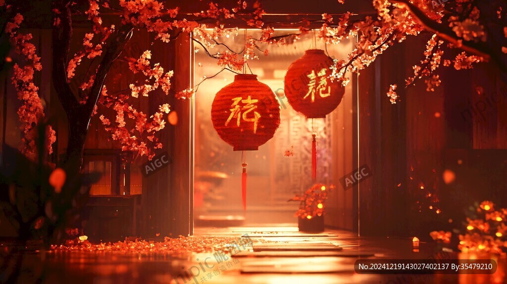 春節氛圍包轉