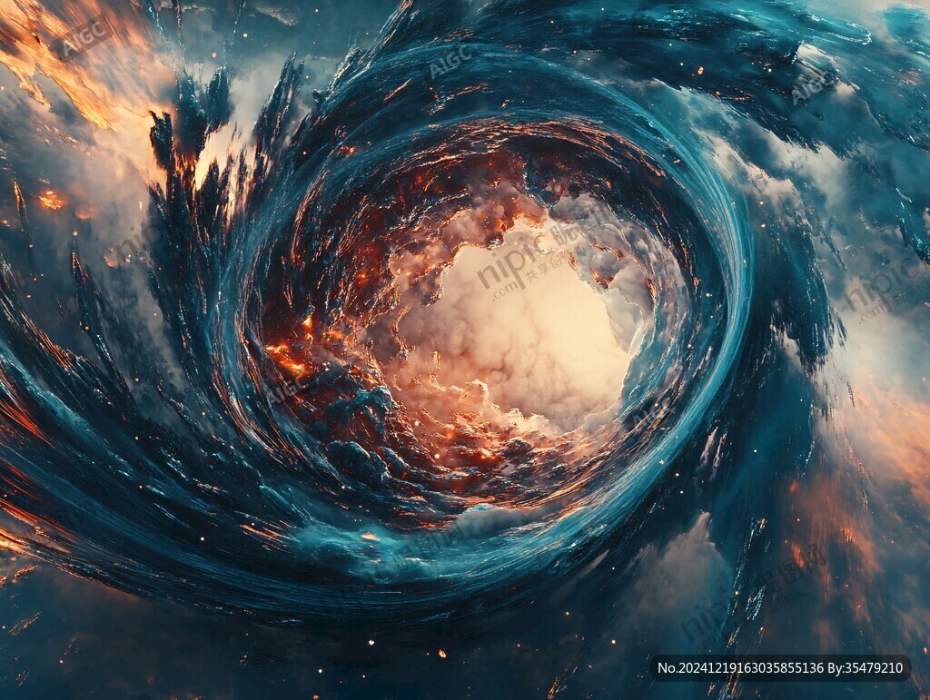 吊頂噴畫宇宙漩渦