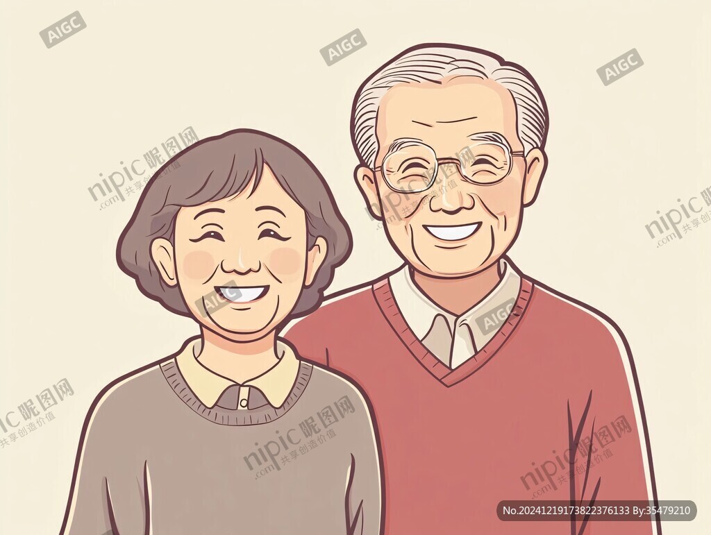 夫妻插畫