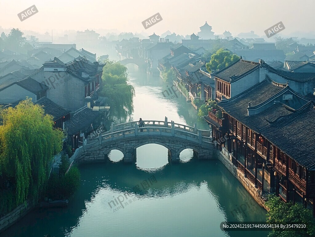 晨曦古運河
