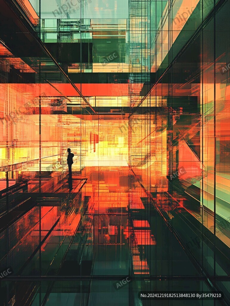 立面透視插畫
