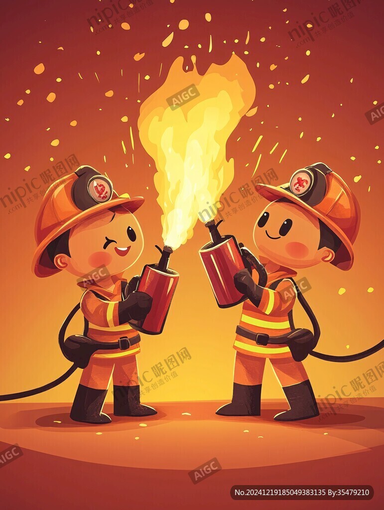 消防知識插畫