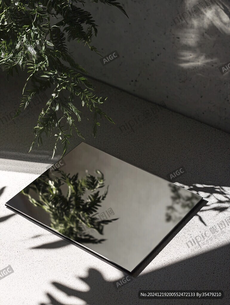 植物與窗影