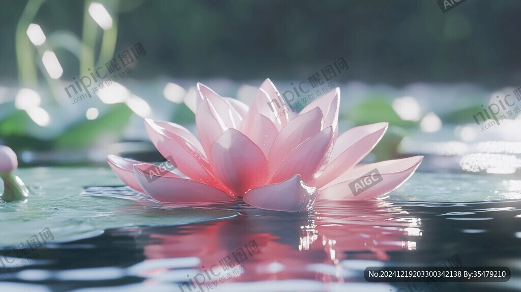 唯美意境睡蓮