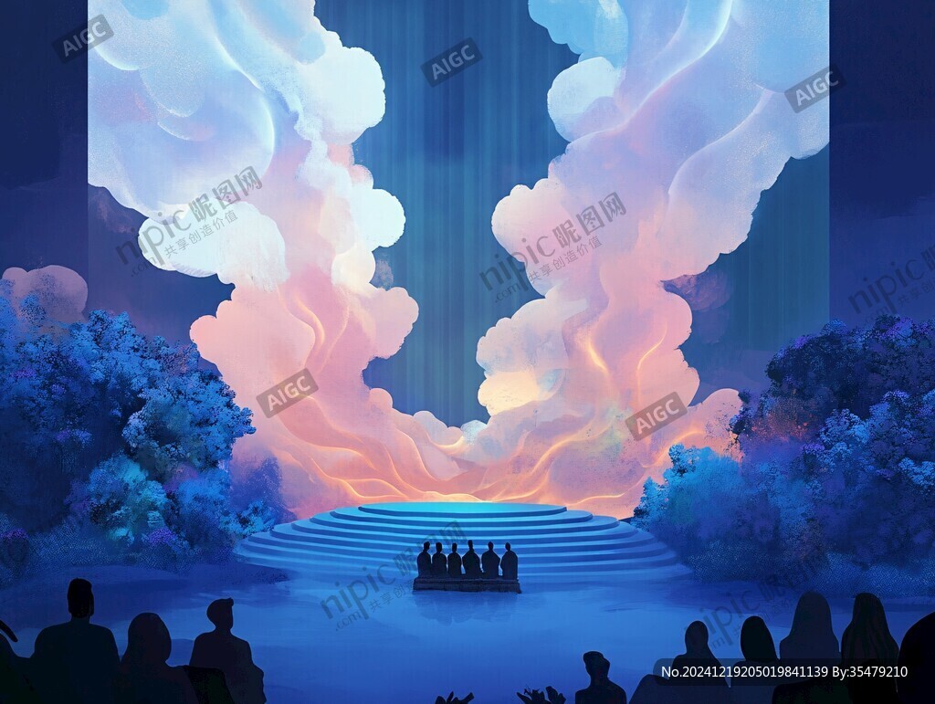 落日舞臺效果圖