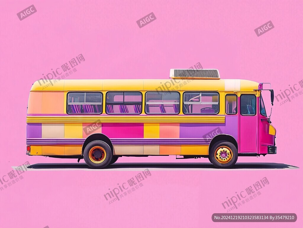 紫羅蘭色大巴車
