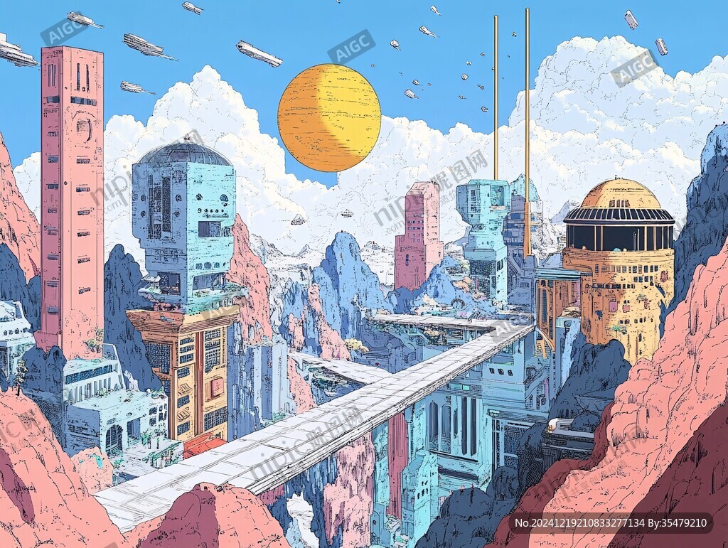 科幻插畫風(fēng)