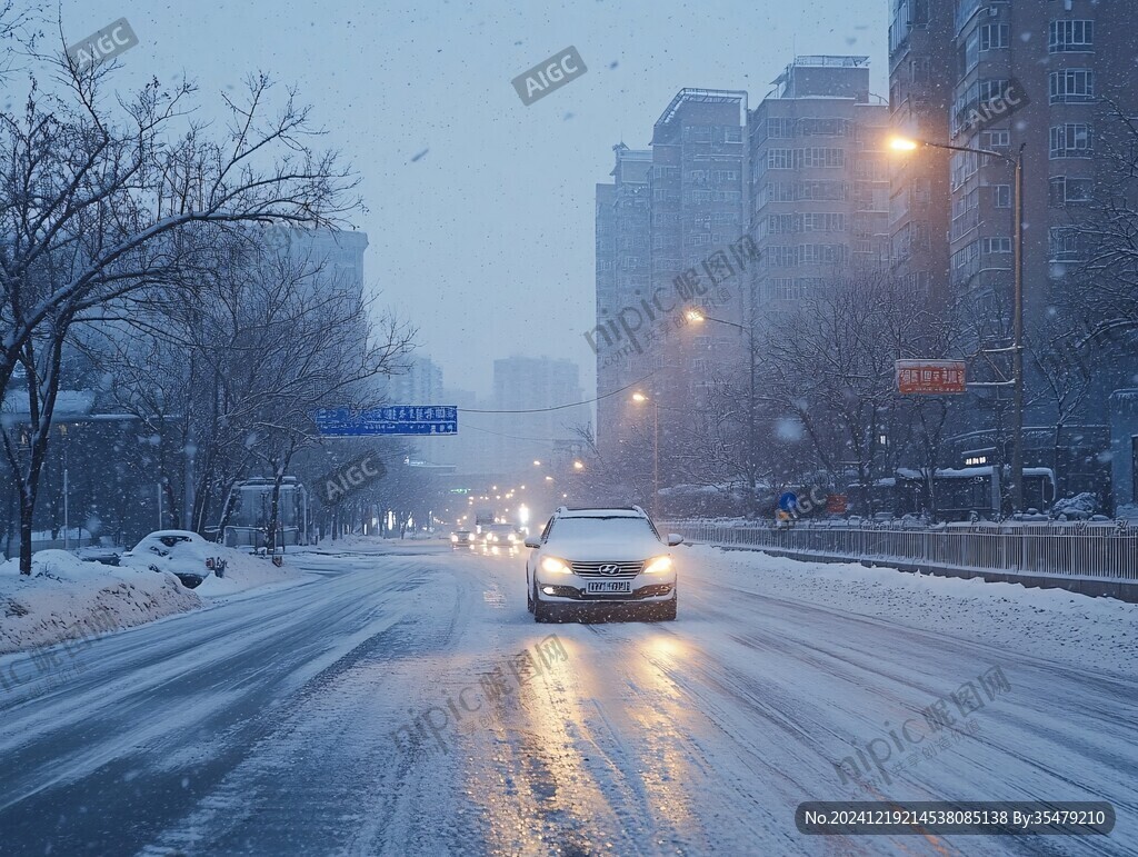 雪中行車