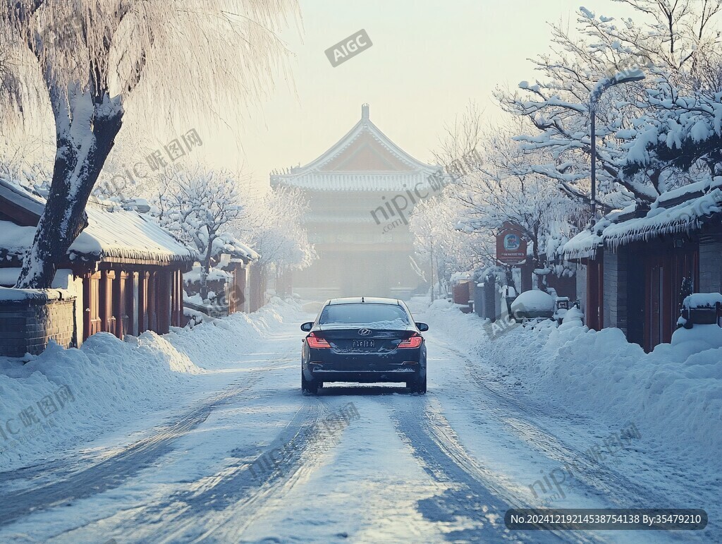 胡同雪景