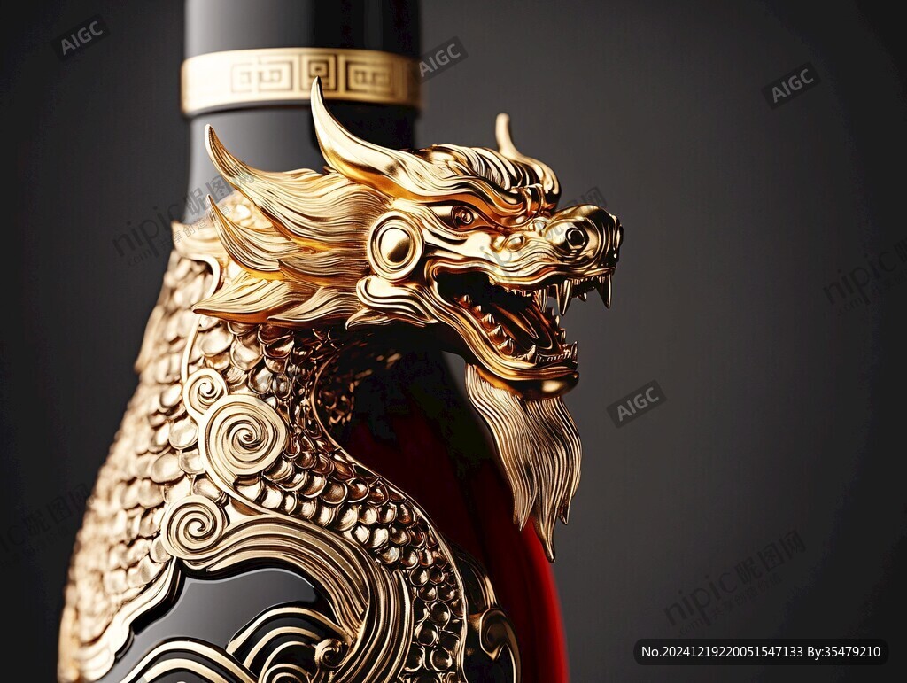 白酒瓶設(shè)計(jì)雙龍戲珠