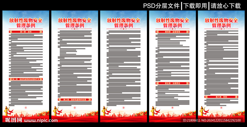 放射性廢物安全管理條例展板