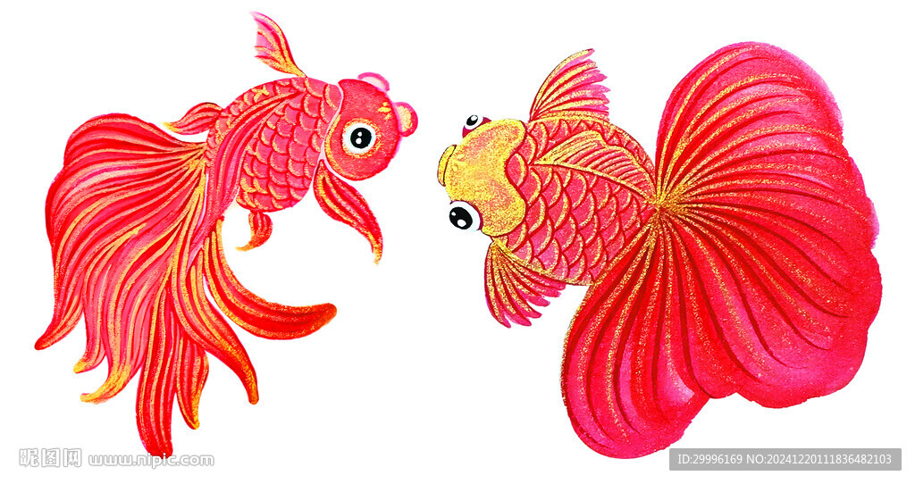 手繪金魚
